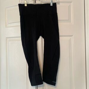 Athleta cropped leggings black women size